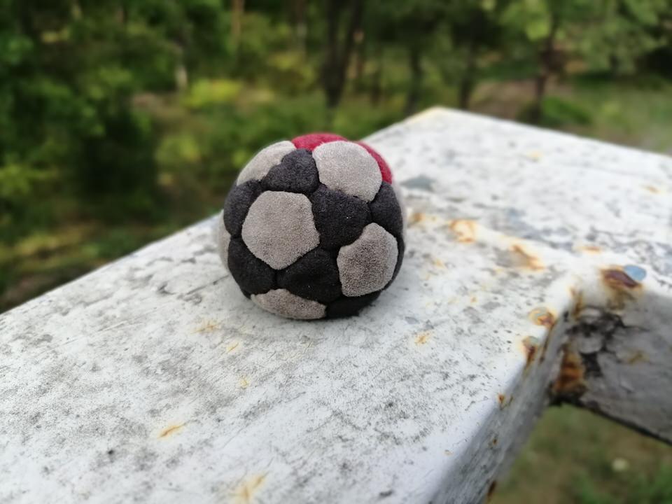 my first footbag 8 month